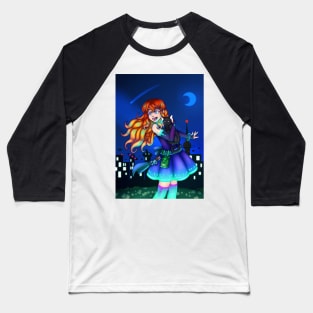 Cute Sci-Fi Girl Baseball T-Shirt